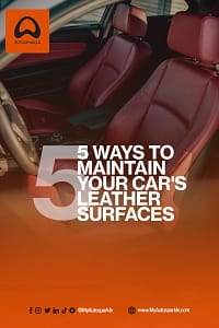 Maintain your leather surfaces