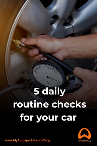 Routine checks for car maintenance